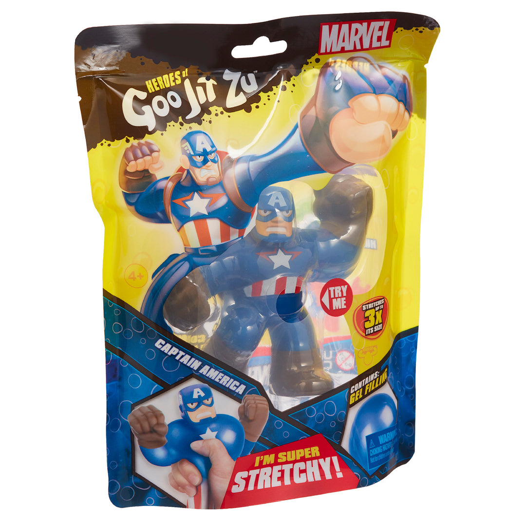 Figurka Heroes of Goo Jit Zu MARVEL - CAPTAIN AMERICA, wysokość 13 cm