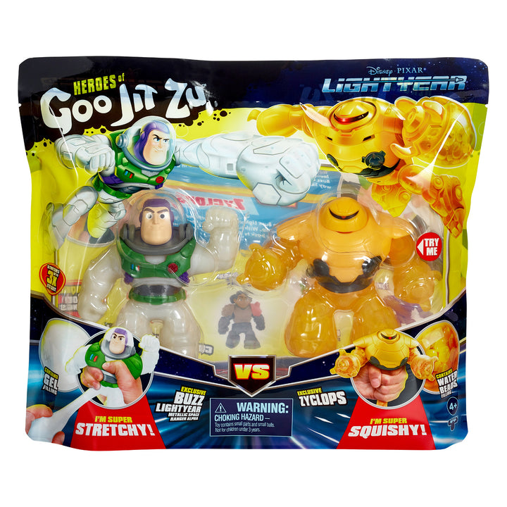 Zestaw 2 figurek Heroes of Goo Jit Zu LIGHTYEAR - Buzz vs Zyclops