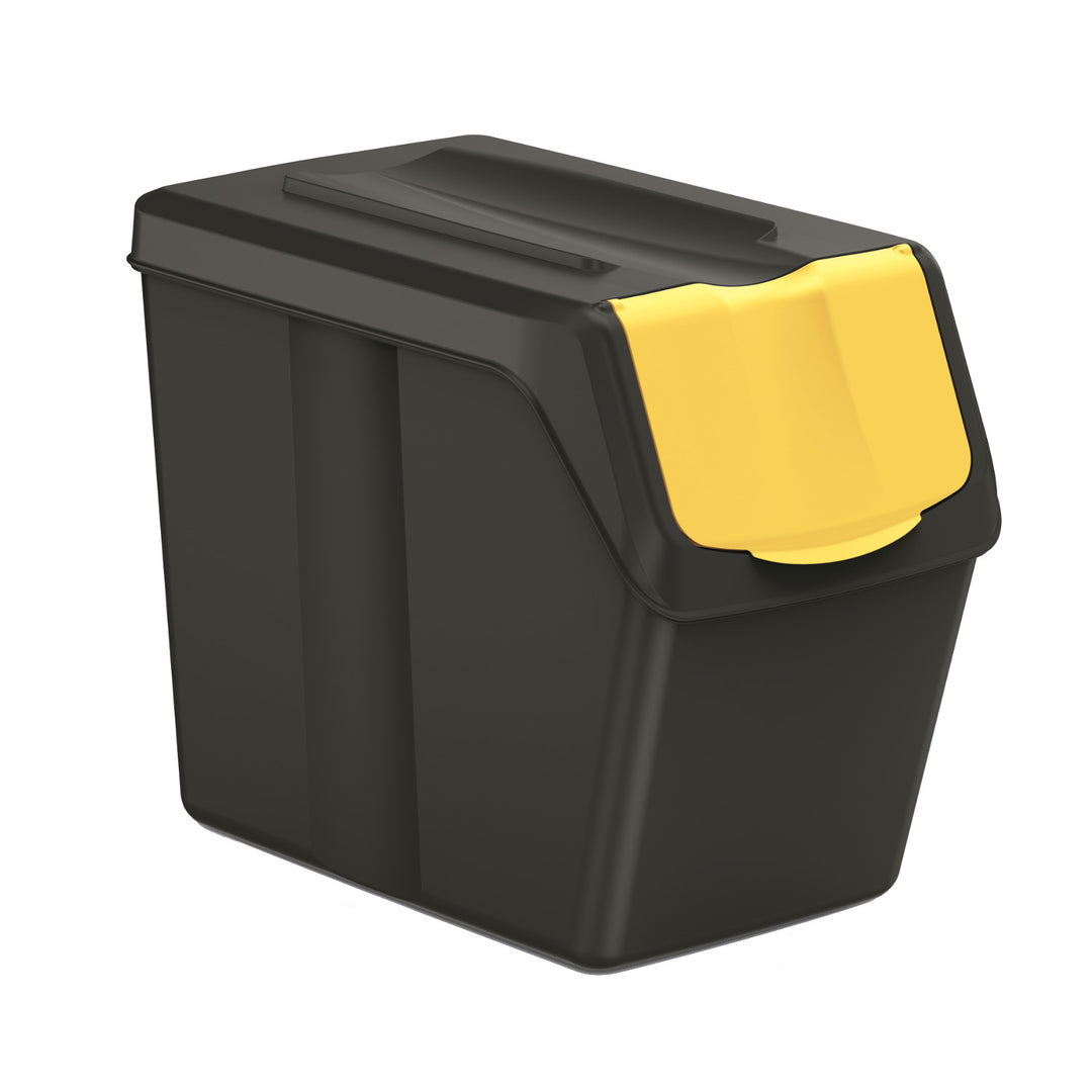 Kosz na śmieci Keden SORTI BOX (SET5) - czarny recykling