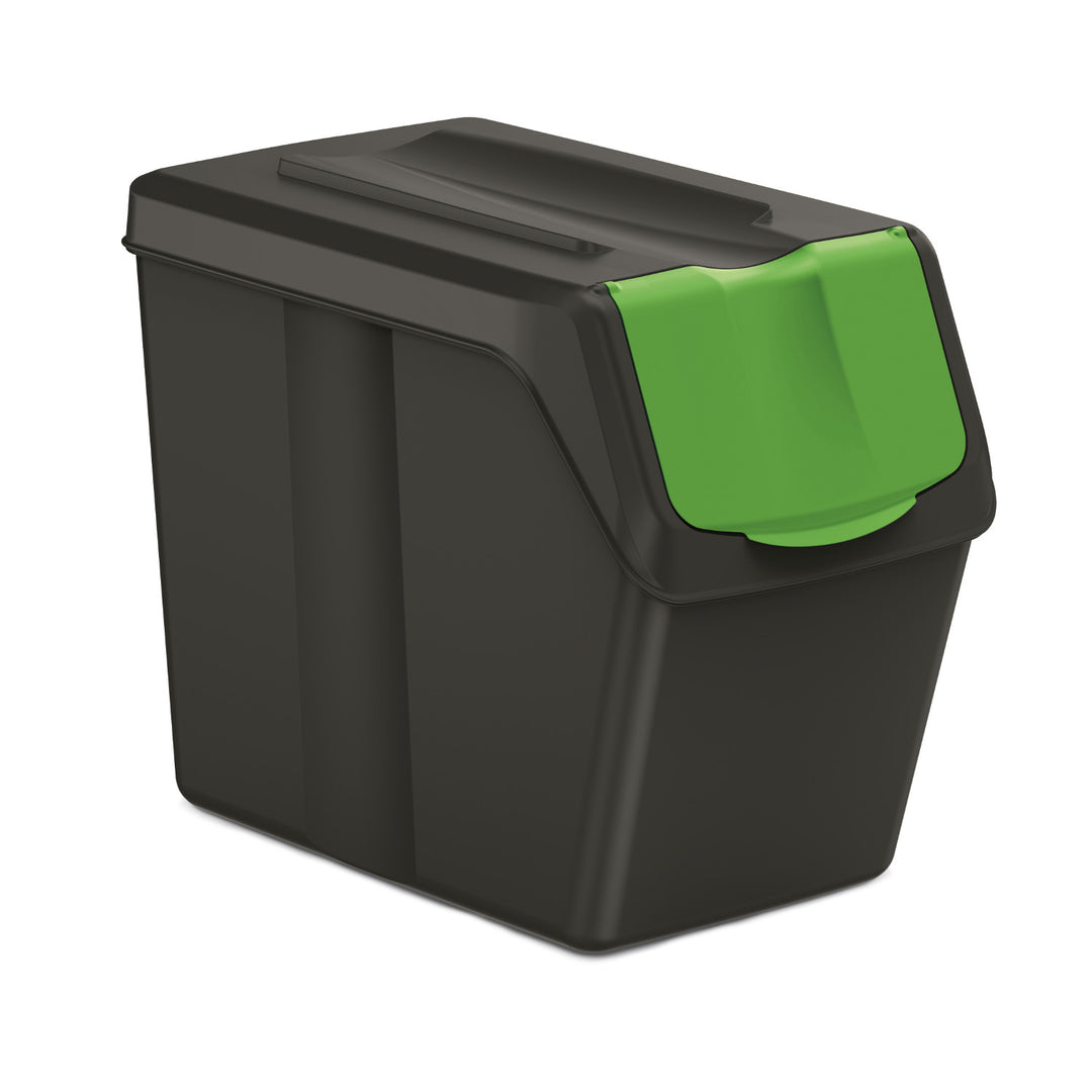 Kosz na śmieci Keden SORTI BOX (SET5) - czarny recykling