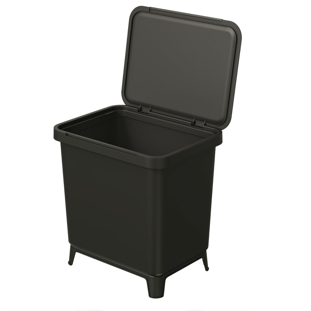 Kosz na śmieci Keden SYSTEMA - czarny recykling 29 litrów