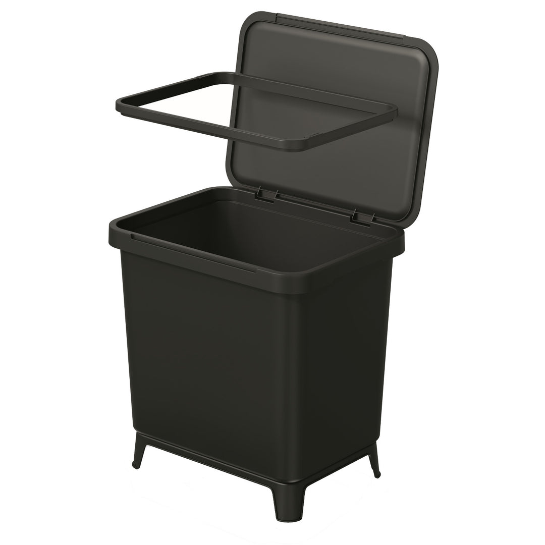Kosz na śmieci Keden SYSTEMA - czarny recykling 29 litrów