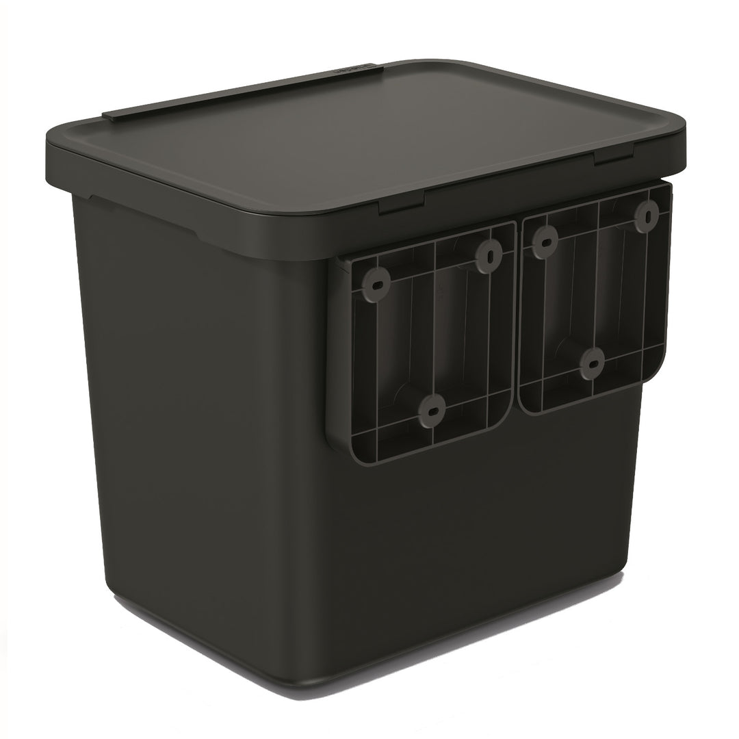 Kosz na śmieci Keden SYSTEMA - czarny recykling 29 litrów