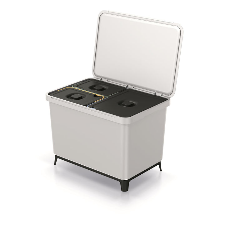 Kosz na śmieci Keden SYSTEMA - popielaty 23 + 2x10 l
