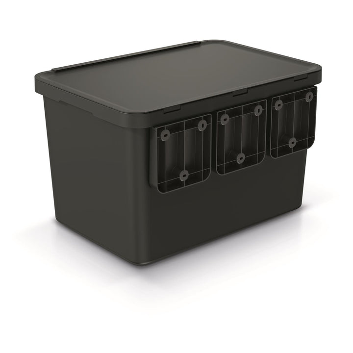 Kosz na śmieci Keden SYSTEMA 4x10 litrów - czarny recykling