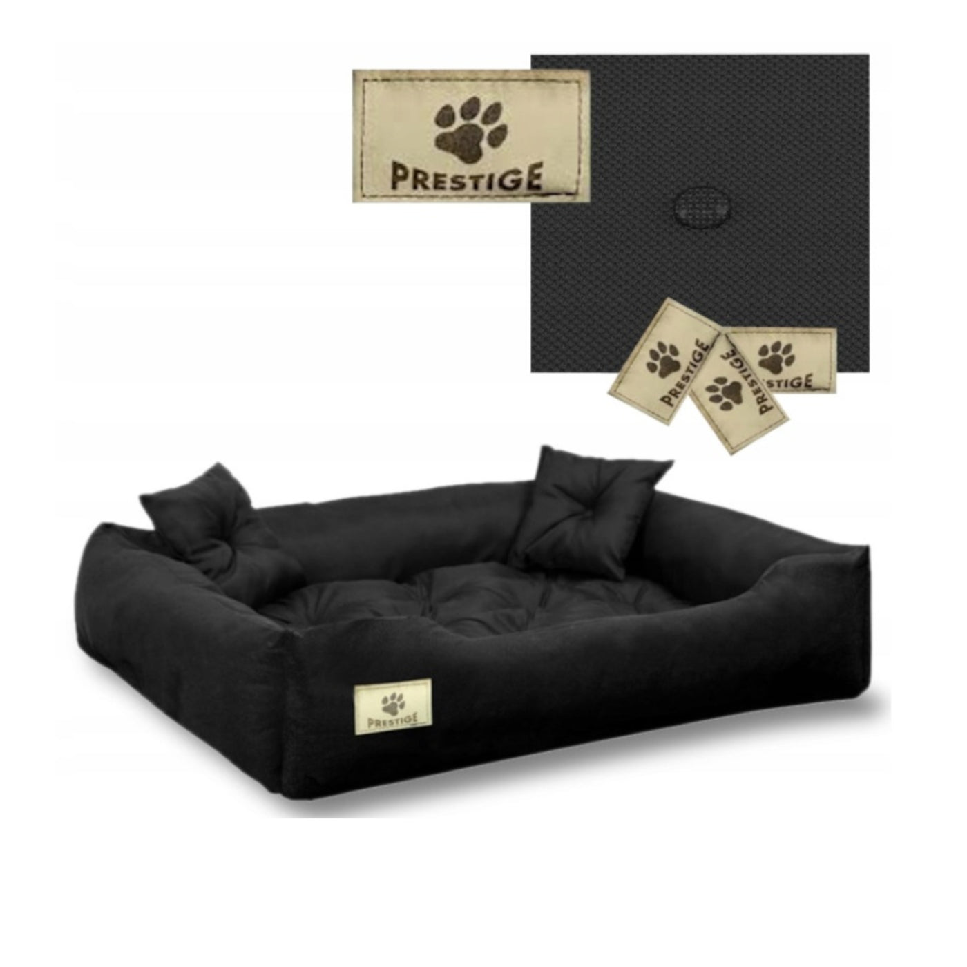 Legowisko Prestige dla psa, kota 60x50 / 75x65 cm czarne