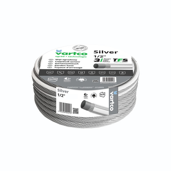 Wąż ogrodowy 3-warstwowy Vartco Silver TFS 1/2" 50m