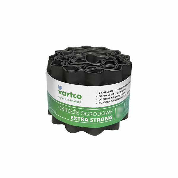 Karbowane obrzeże ogrodowe Vartco Extra Strong Ogrodowe UV tworzywo sztucne (20cm x9m)