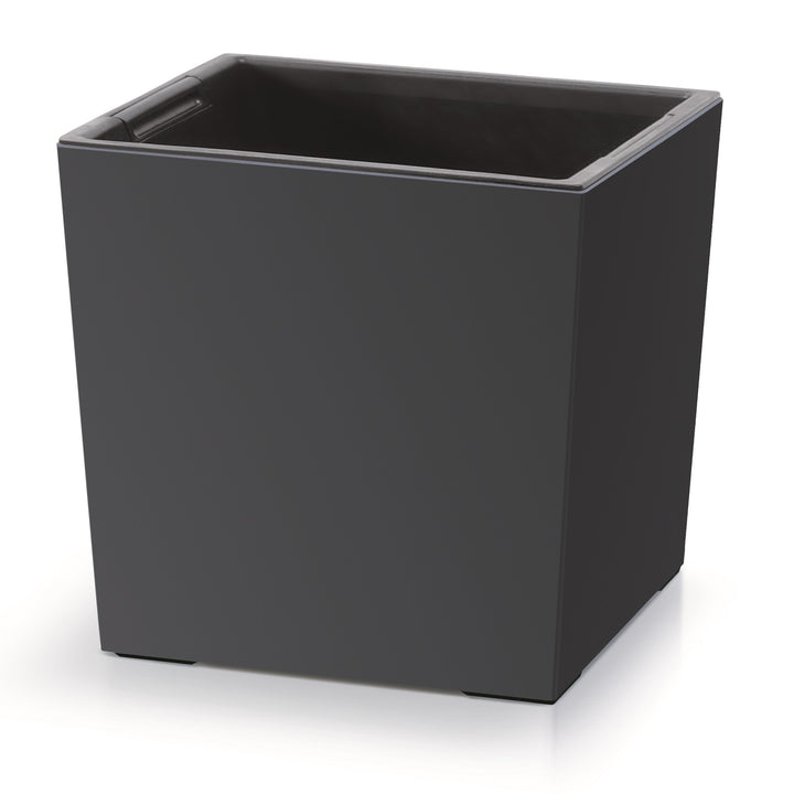 Doniczka z wkładem Prosperplast Urbi Square Low DURS240L-S433 - kolor antracytowy