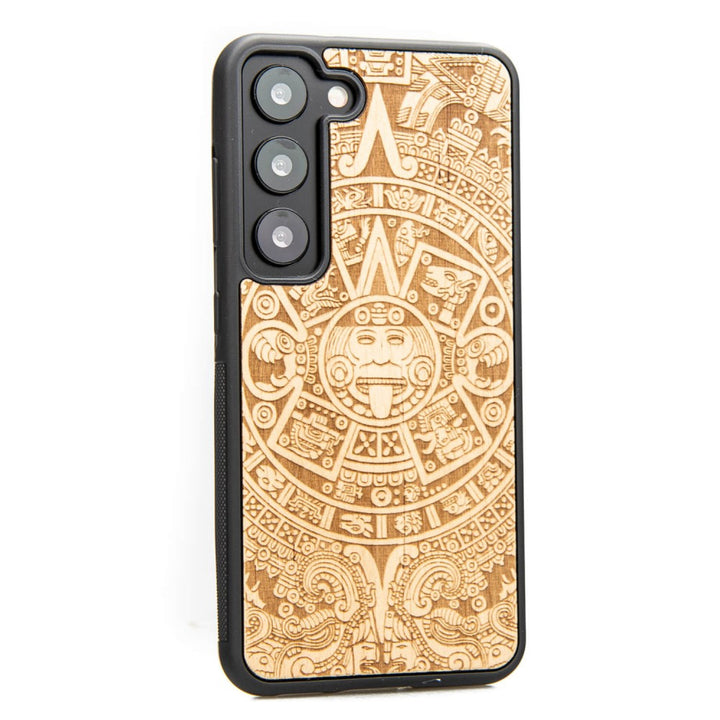 Drewniane Etui Bewood Samsung Galaxy S23 KALENDARZ AZTECKI ANIEGRE