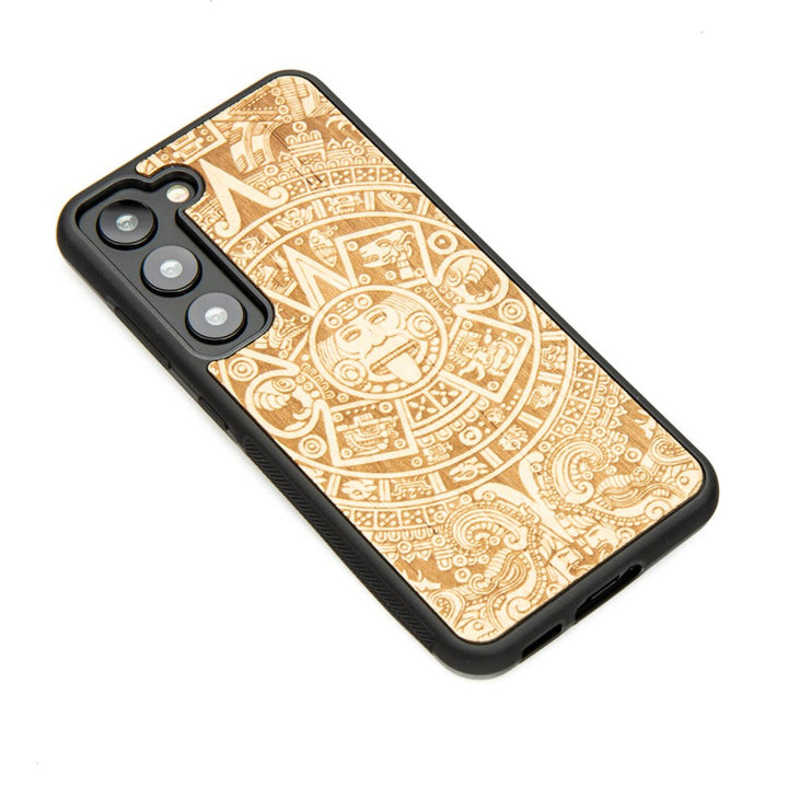Drewniane Etui Bewood Samsung Galaxy S23 KALENDARZ AZTECKI ANIEGRE