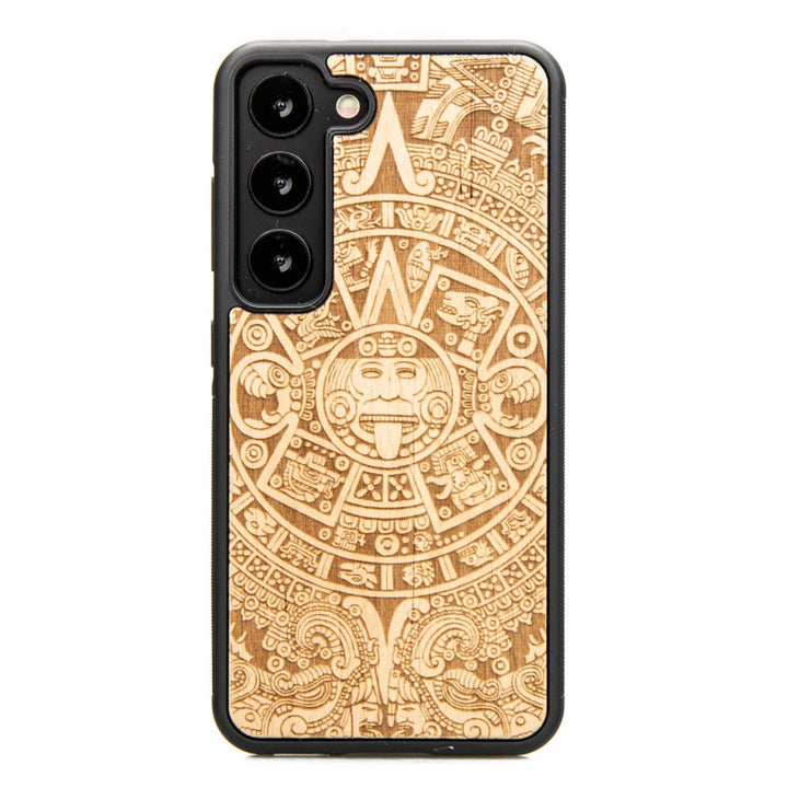 Drewniane Etui Bewood Samsung Galaxy S23 KALENDARZ AZTECKI ANIEGRE