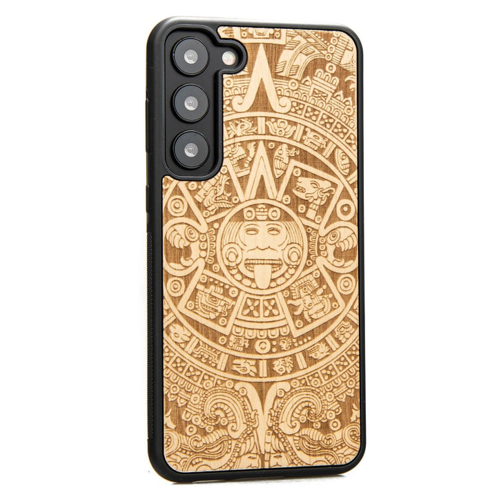 Drewniane Etui Bewood Samsung Galaxy S23 Plus KALENDARZ AZTECKI ANIEGRE