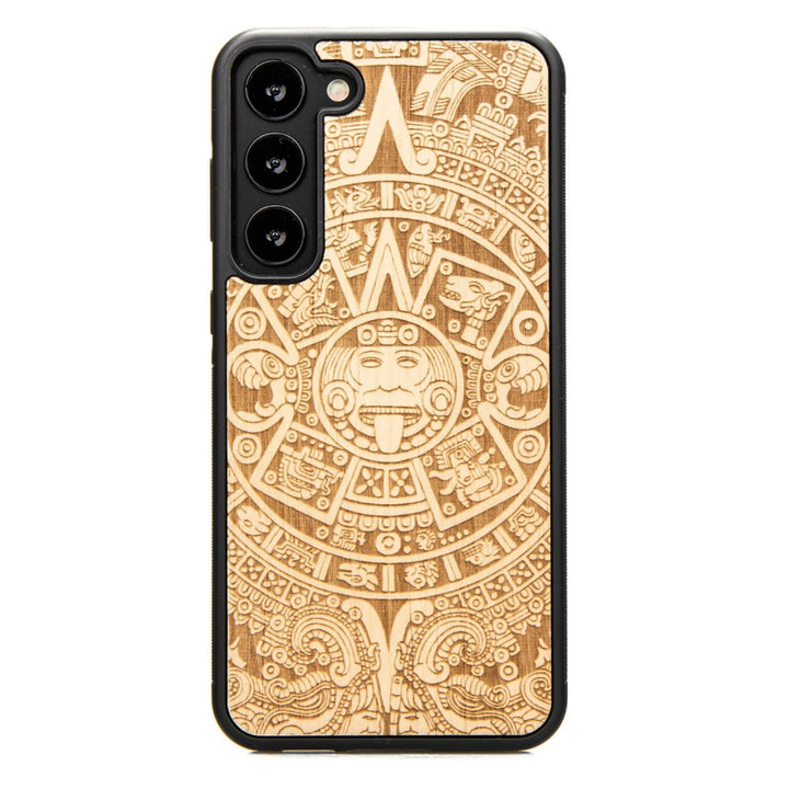 Drewniane Etui Bewood Samsung Galaxy S23 Plus KALENDARZ AZTECKI ANIEGRE
