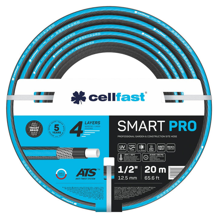 Wąż ogrodowy CELLFAST SMART PRO ATS 13-400 1/2" 20 m 4-warstwowy