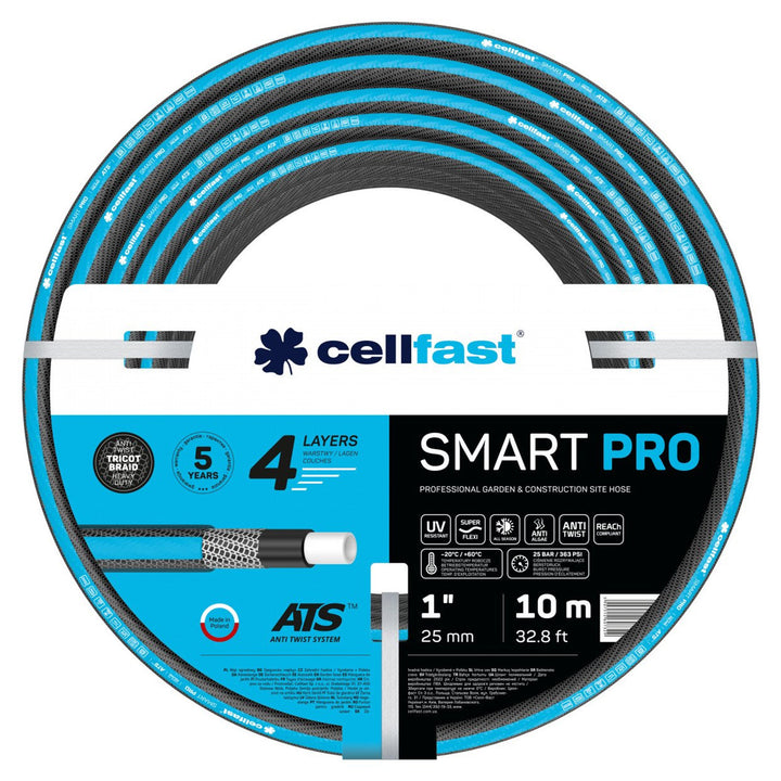 Wąż ogrodowy CELLFAST SMART PRO ATS 1" 10m 13-434 4-warstwowy