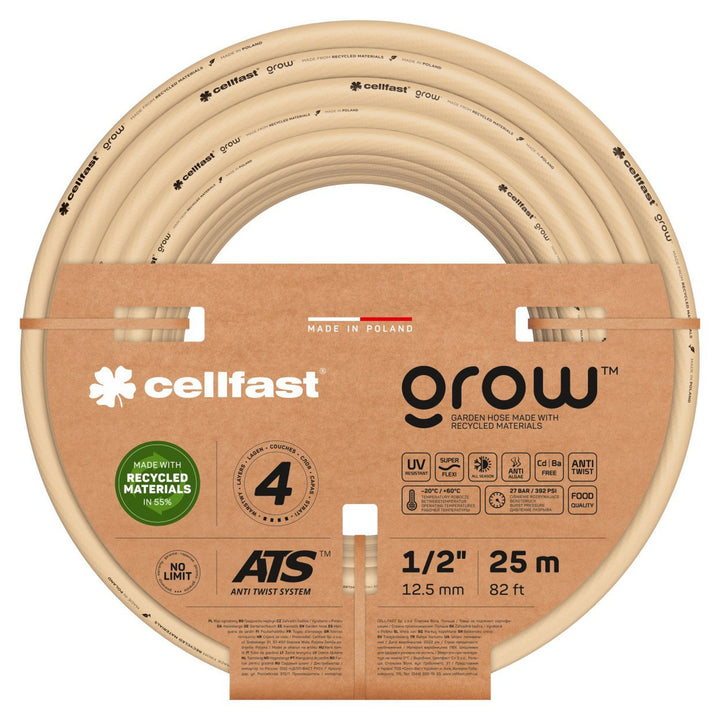 Wąż ogrodowy CELLFAST GROW 13-501 1/2" 25m 4-warstwowy