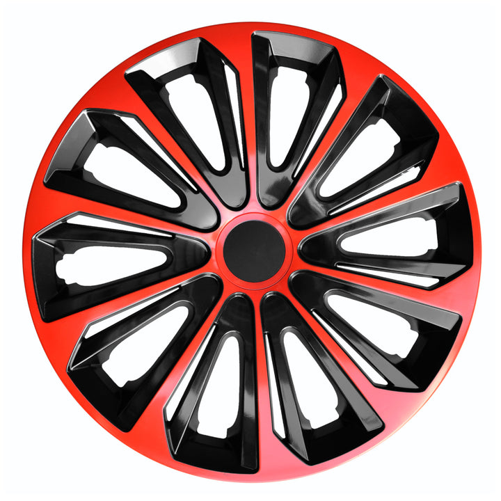 Kołpaki 14" NRM STRONG DUO RED BLACK czerwono-czarne 4 szt.