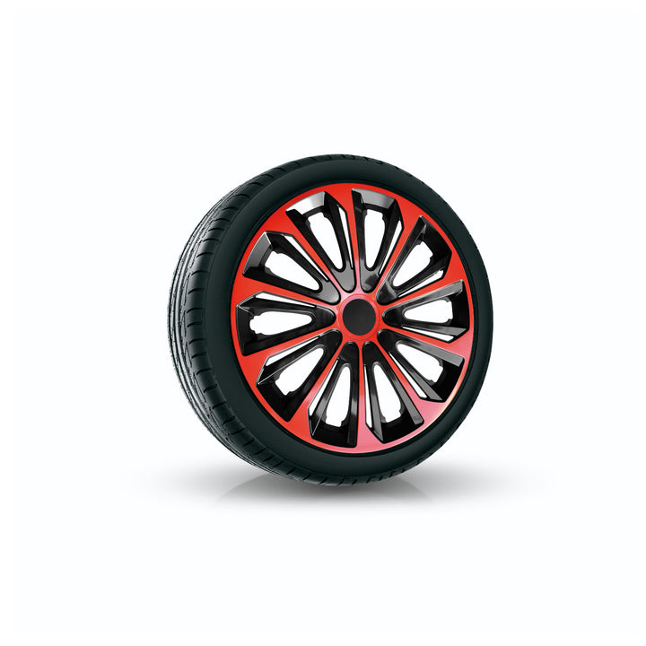 Kołpaki 16" NRM STRONG DUO RED BLACK czerwono-czarne 4 szt.