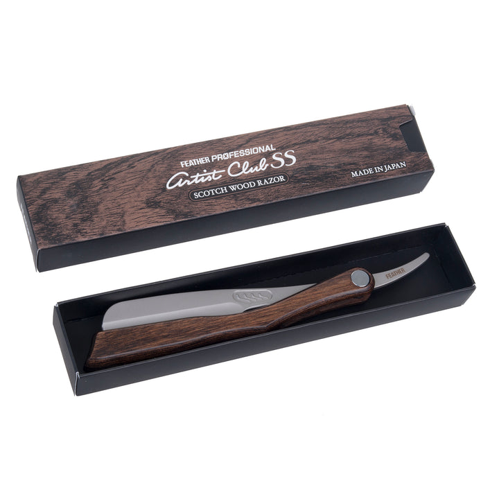 Brzytwa na żyletki shavette ACS-RSW Feather Professional Artist Club Scotch Wood