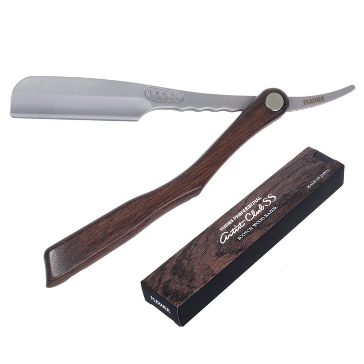 Brzytwa na żyletki shavette ACS-RSW Feather Professional Artist Club Scotch Wood