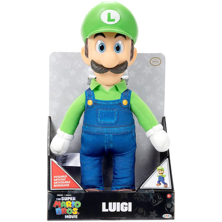 SUPER MARIO Movie Luigi, pluszak, maskotka z bajki, 30 cm