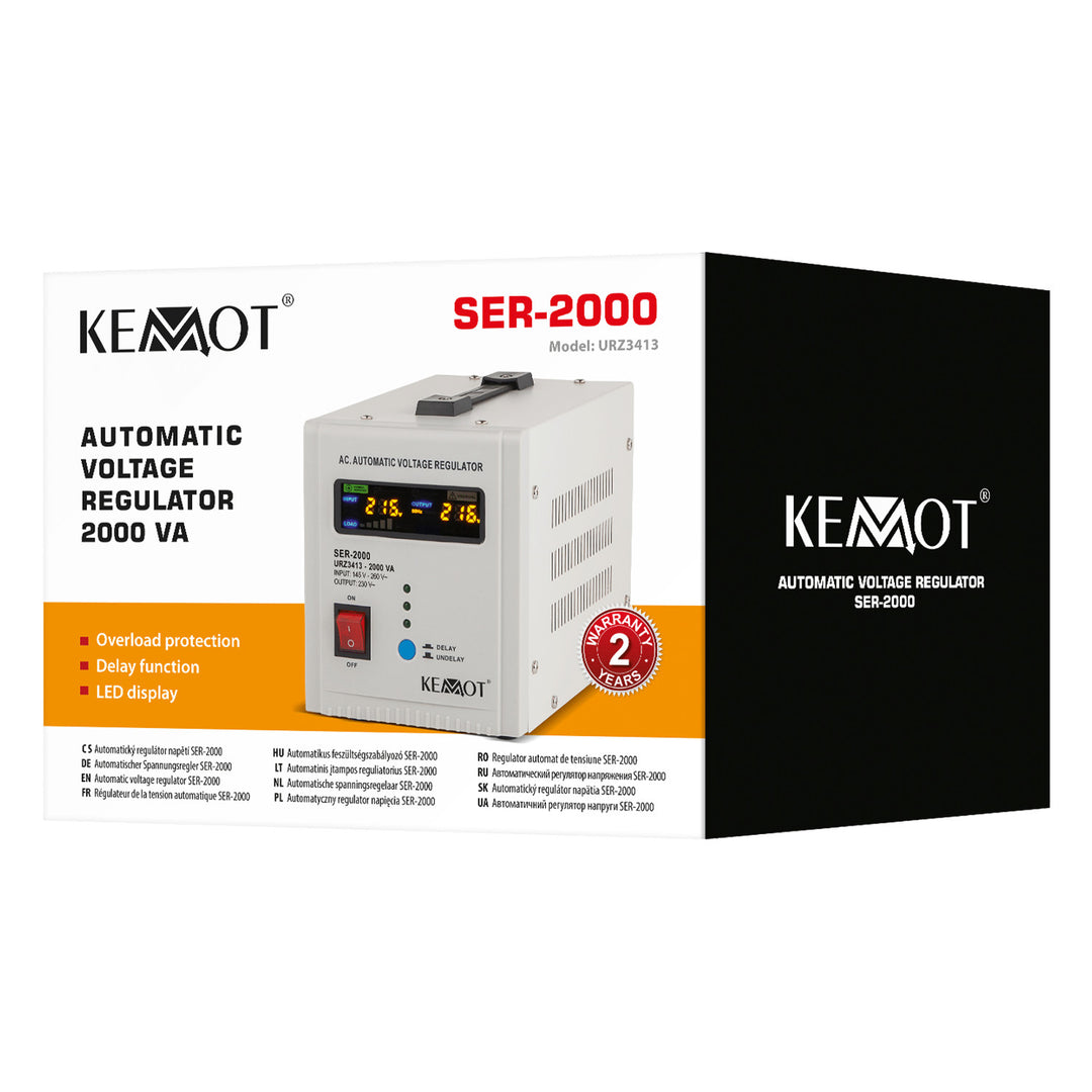 Automatyczny stabilizator napięcia 230 V KEMOT SER-2000