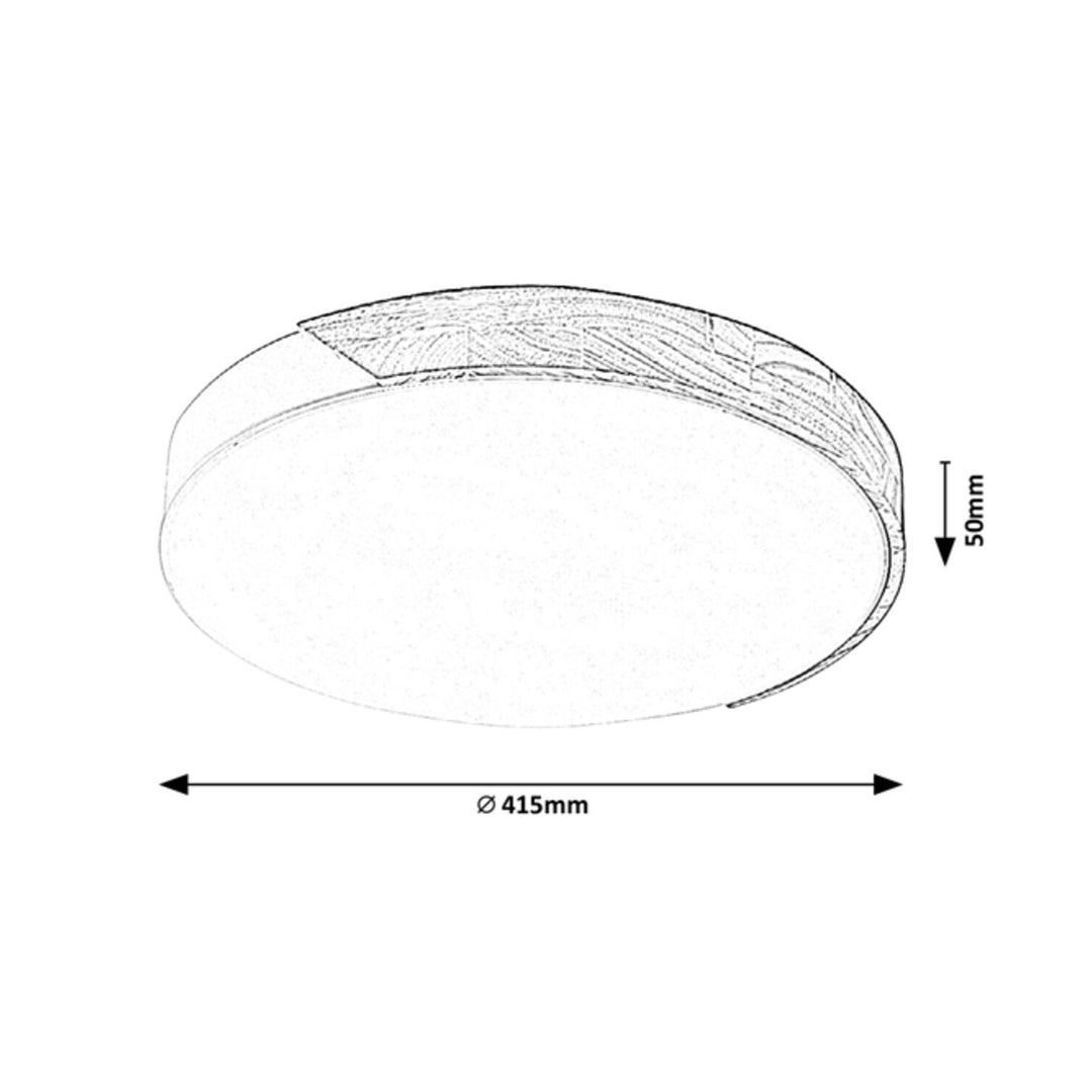 Lampa sufitowa Rabalux Maple 3527 biały mat 24W metal i drewno