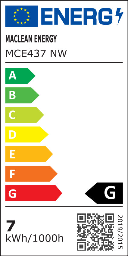 6x żarówka LED Maclean, GU10, 7W, 220-240V~, 50/60Hz, barwa neutralna biała, 4000K, 490 lumenów, MCE437 NW