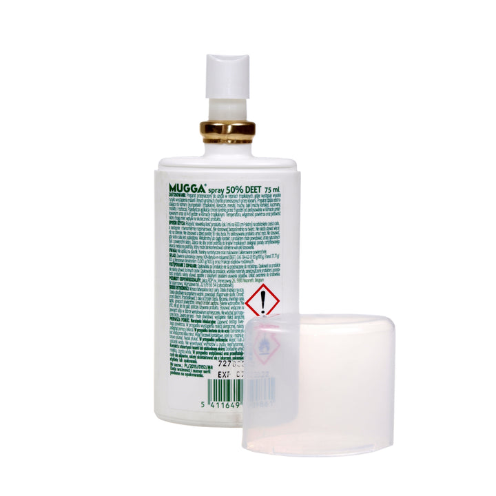 2x Preparat przeciw insektom Mugga Spray 50% Deet 75ml