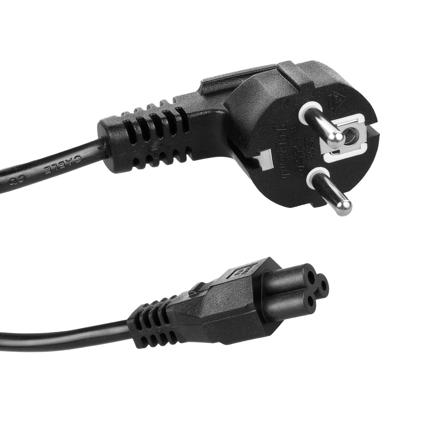 Kabel zasilający typu koniczynka Maclean, 3 pin, wtyk EU, 1.5m, MCTV-857