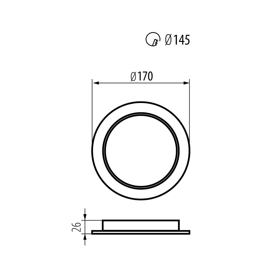 Panel LED sufitowy Maclean, podtynkowy SLIM, 18W, Neutral White 4000K, 170*26mm, 1900 lm, MCE372 R