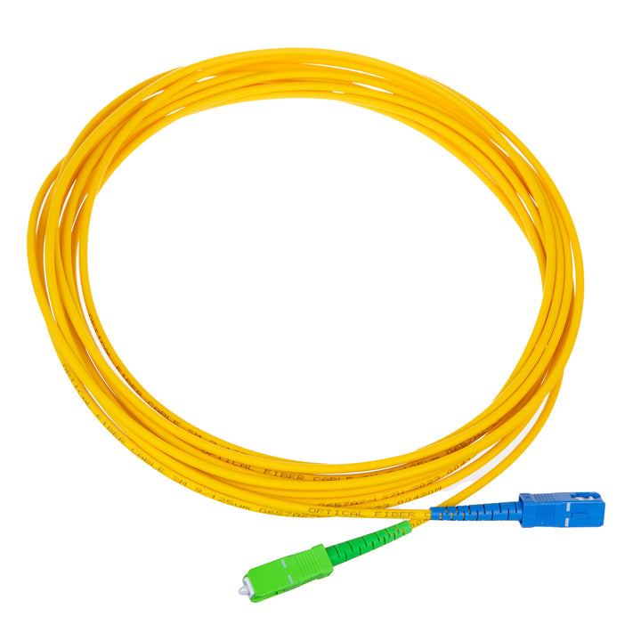 Patchcord światłowód kabel Maclean, SC/APC-SC/UPC SM 9/125 LSZH, jednomodowy, długość 1m, simplex, G657A2, MCTV-401