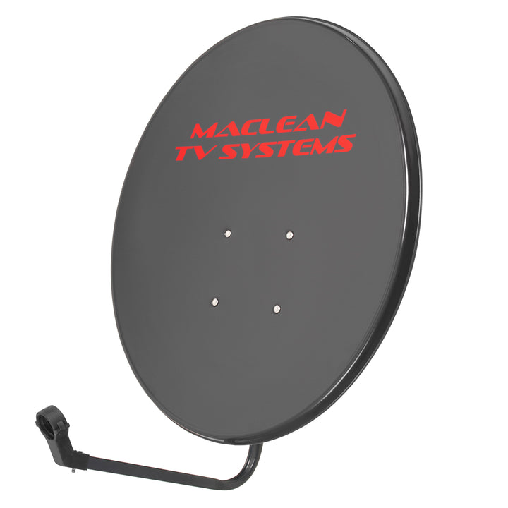 Zestaw satelitarny, antena 80 cm, uchwyt antenowy 40 cm, konwerter quad, kabel 100 m, wtyki
