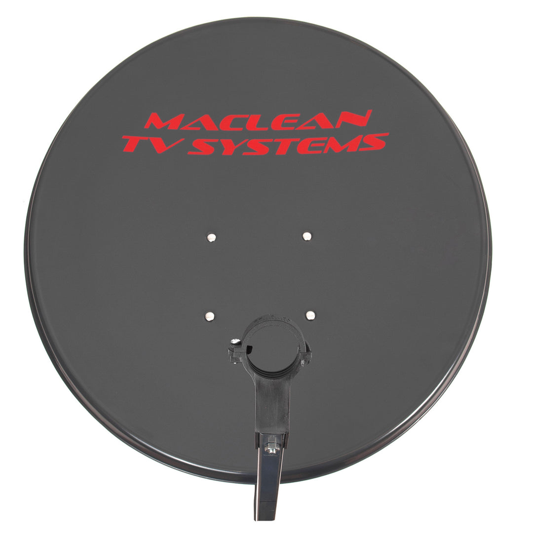Zestaw satelitarny, antena 80 cm, uchwyt antenowy 40 cm, konwerter quad, kabel 100 m, wtyki
