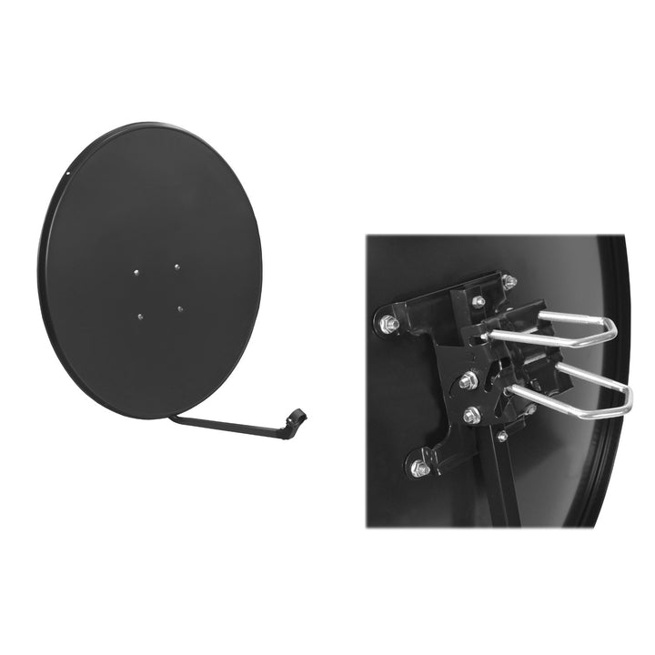 Zestaw satelitarny, antena 90 cm, uchwyt antenowy 40 cm, konwerter twin, kabel 50 m, wtyki