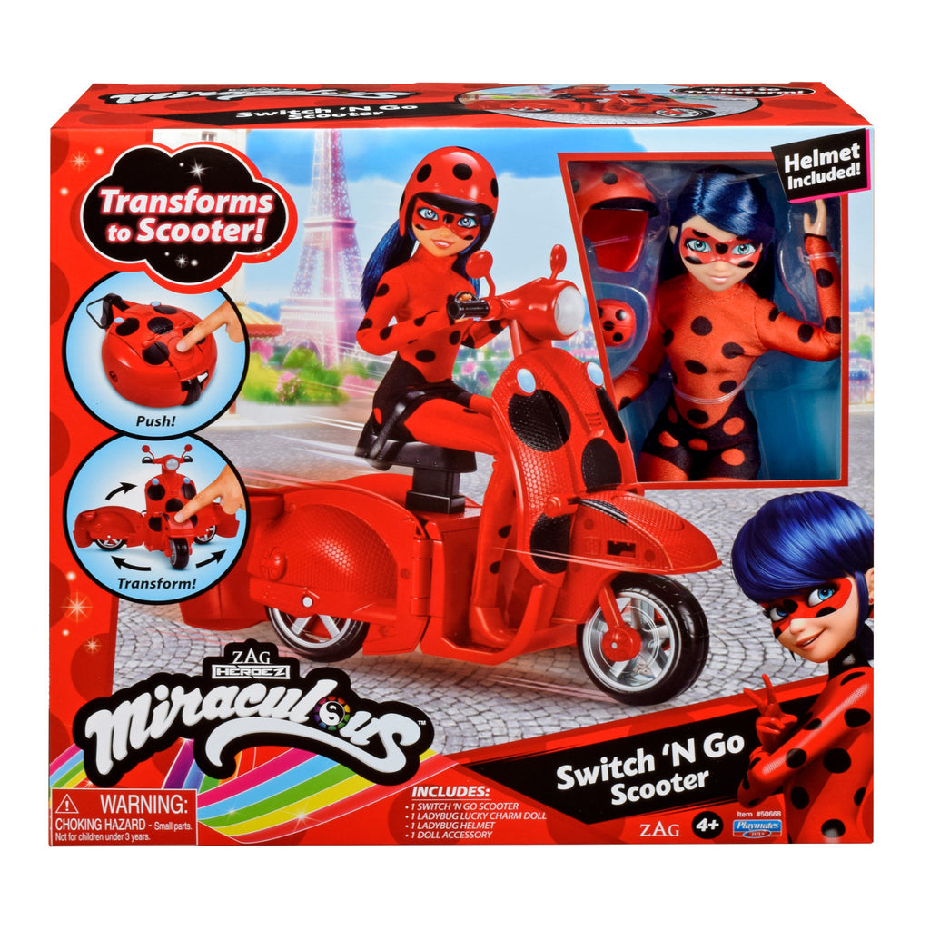 Miraculous Switch 'n Go Scooter With Ladybug Doll 50668