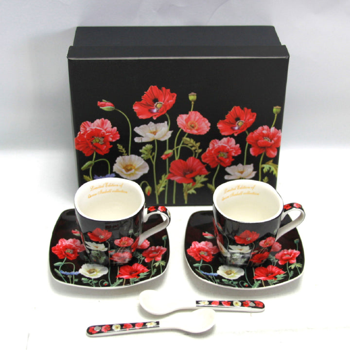 Filiżanki do Espresso porcelana komplet z talerzykami Queen Isabell W9PB06-09510