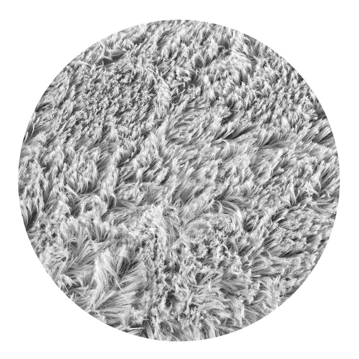Dywan pluszowy, krótki włos, antypoślizgowy, 100 x 160 cm, jasnoszary, DYWSHA100/160J-SZ