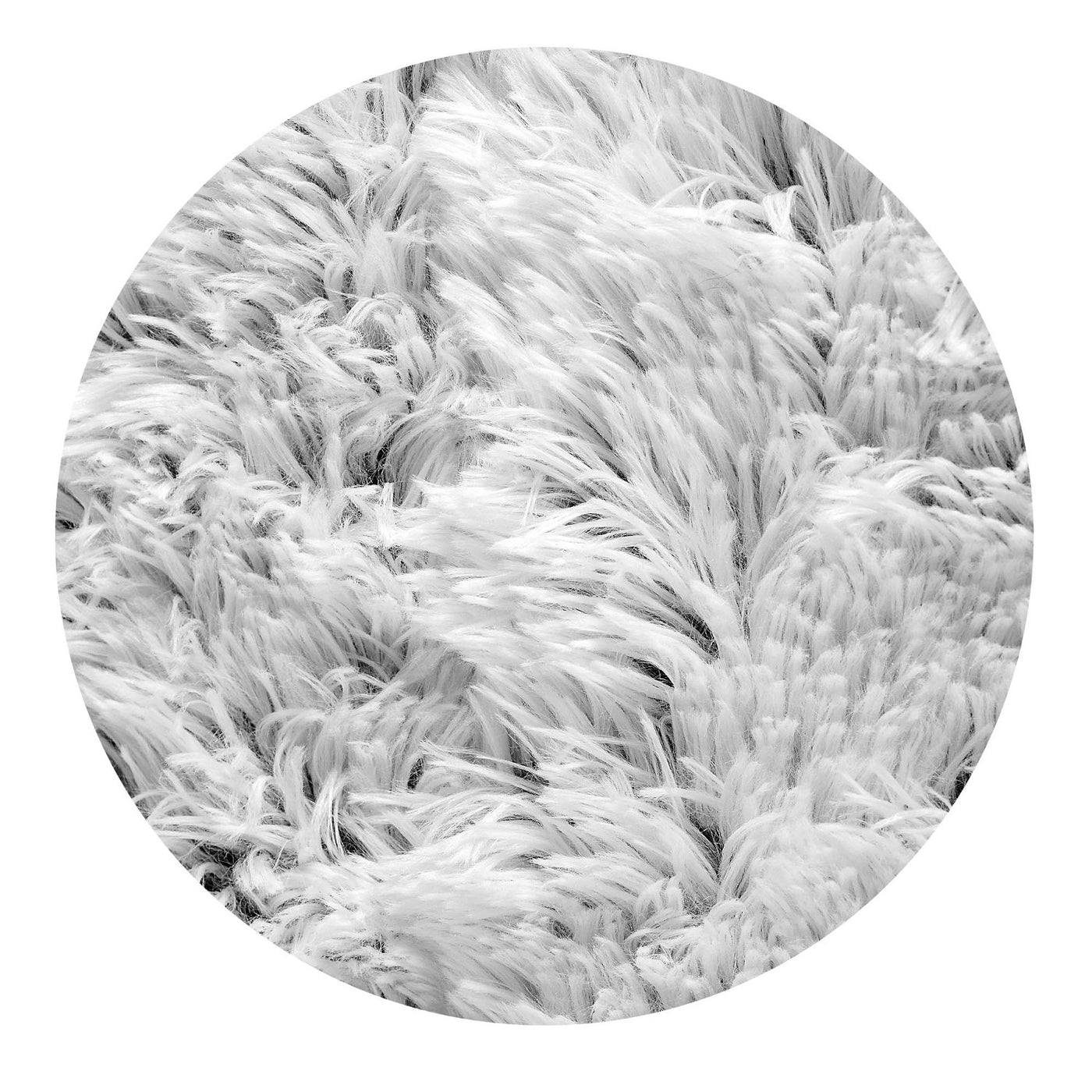 Dywan pluszowy, krótki włos, antypoślizgowy, 160 x 220 cm, biały, DYWSHA160/220BIA