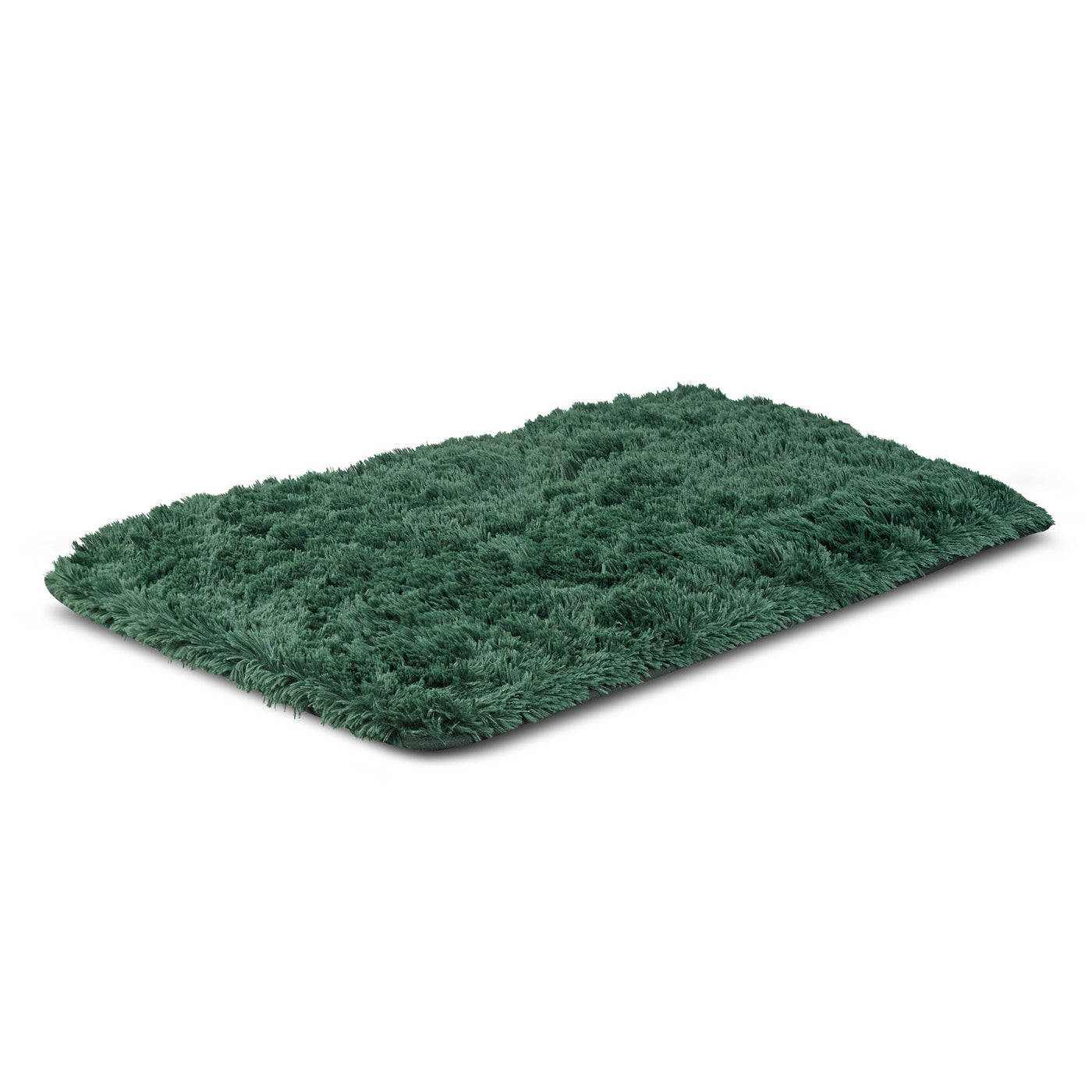 Dywan pluszowy, krótki włos, antypoślizgowy, 80 x 160 cm, zielony, DYWSHA80/160ZIE
