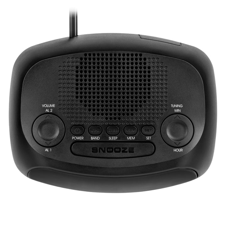 Radiobudzik Kruger&Matz, radio AM/FM, pamięć 20 stacji, podwójny alarm, KM0824
