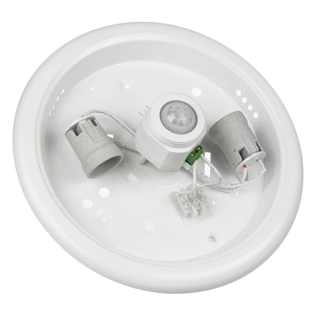 Plafon z czujnikiem PIR Maclean, sufitowy, z źródłem światła LED, 2x max. 40W, E27, 220-240V~ 50/60Hz, MCE324 + 2xMCE267