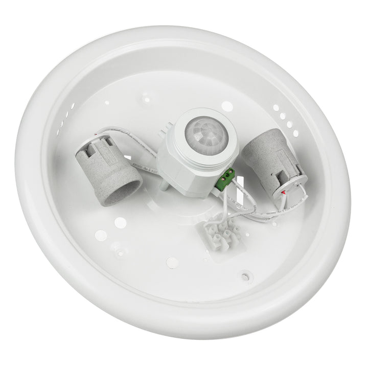 Plafon z czujnikiem PIR Maclean, sufitowy, z źródłem światła LED, 2x max. 40W, E27, 220-240V~ 50/60Hz, MCE324 + 2xMCE267