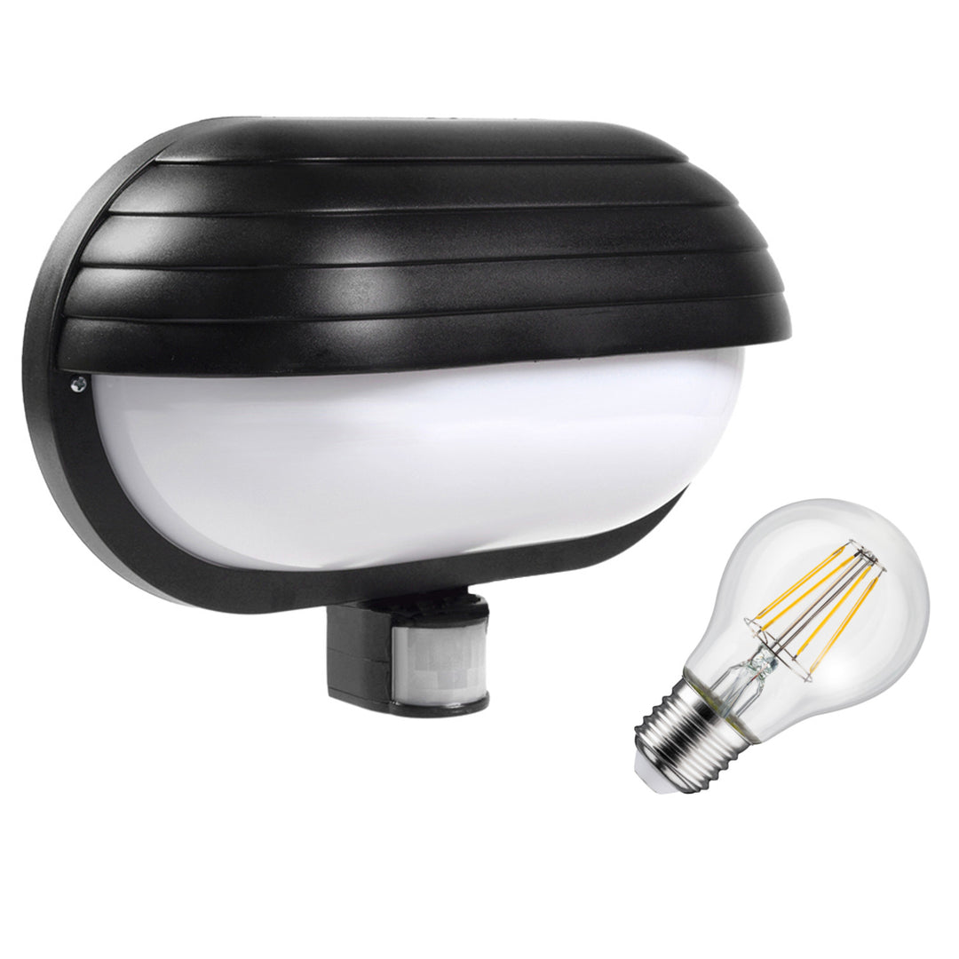 Oprawa ścienna Maclean, z czujnikiem PIR, max. 60W, 180°, MCE33B + LED 6W