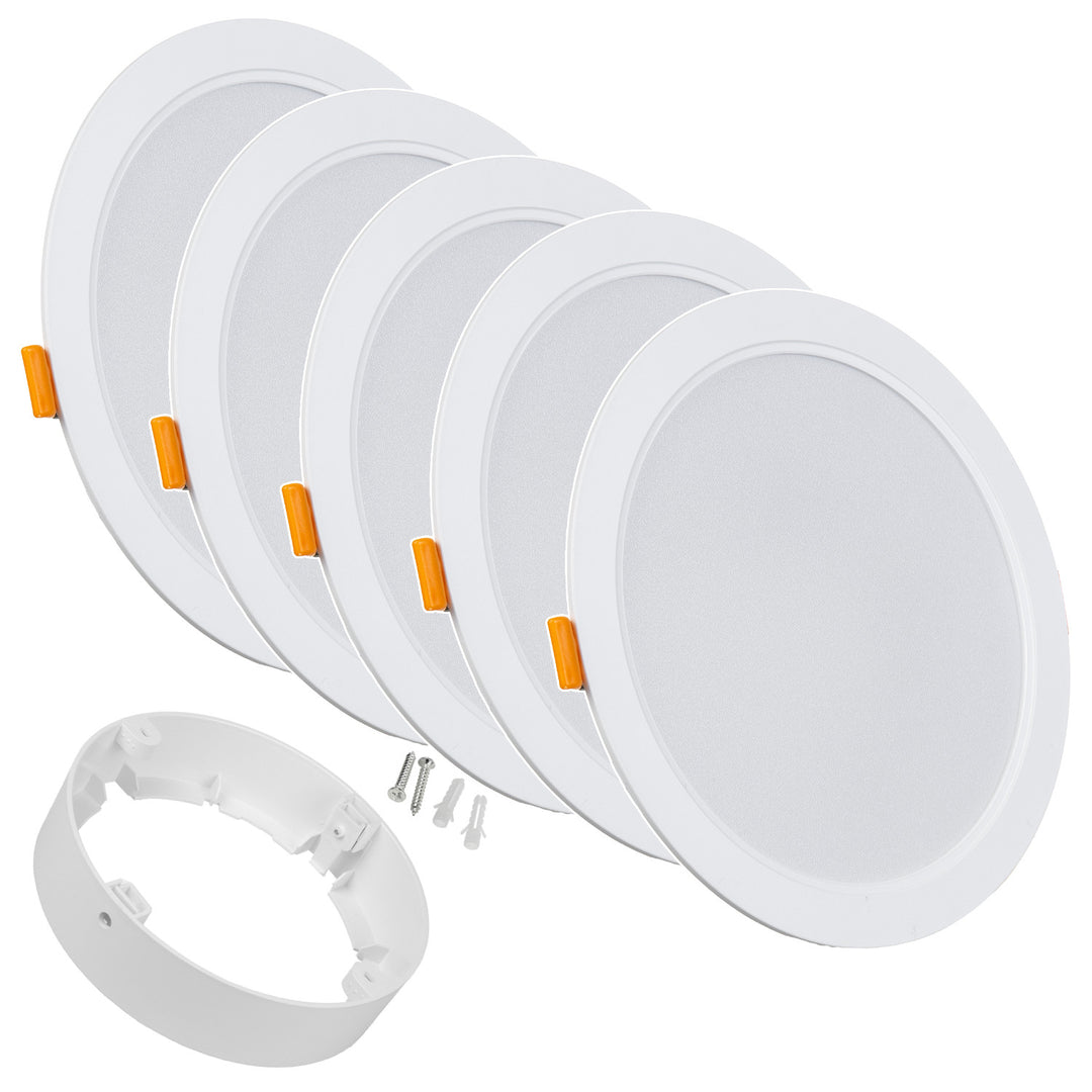 5x panel LED sufitowy Maclean, podtynkowy SLIM, 18W, Neutral White 4000K, 170*26mm, 1800 lm, MCE372 R + adapter natynkowy MCE377 R