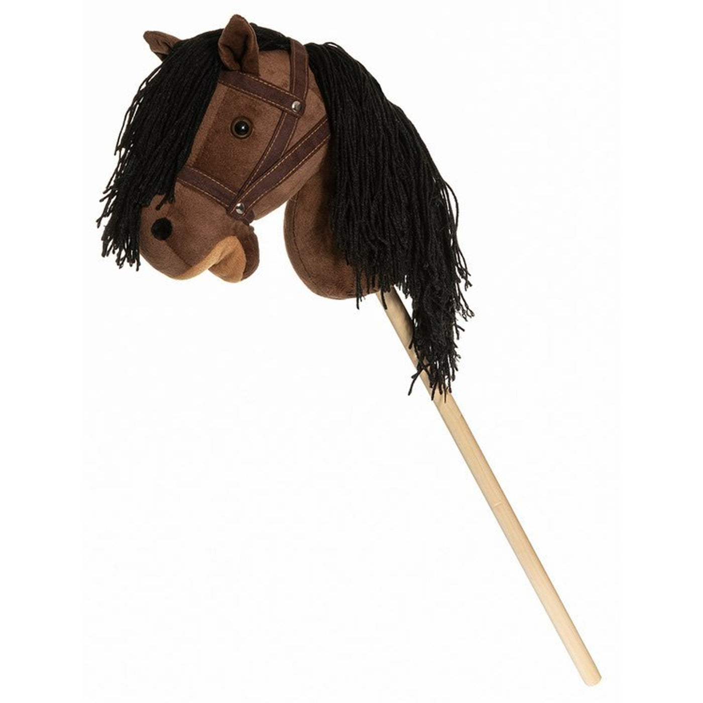 Pluszowy koń Teddykompaniet, drewniany kij, lejce, 80 cm, T-TED-03002