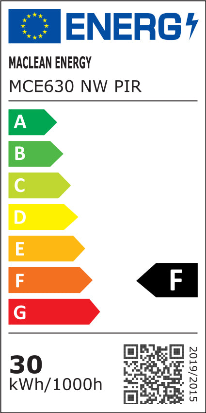 2x naświetlacz LED z czujnikiem ruchu Maclean, slim 30W, 2400lm, barwa neutralna biała (4000K), IP44, MCE630 NW PIR