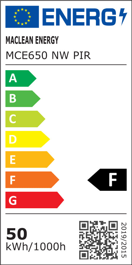 2x naświetlacz LED z czujnikiem ruchu Maclean, slim 50W, 4000lm, barwa neutralna biała (4000K), IP44, MCE650 NW PIR